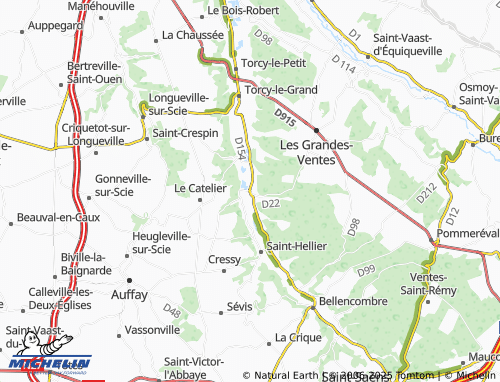 Carte MICHELIN Mathonville - ViaMichelin