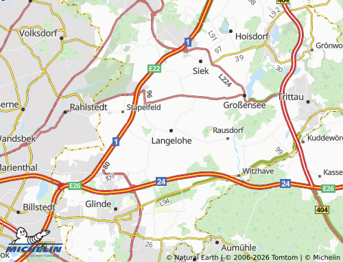 Mappa MICHELIN Langelohe - ViaMichelin