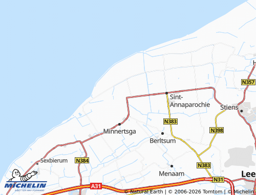 MICHELIN-Landkarte Sint-Jacobiparochie - ViaMichelin