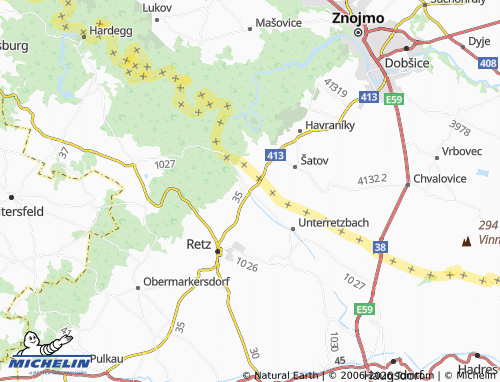 Mapa MICHELIN Mitterretzbach - ViaMichelin