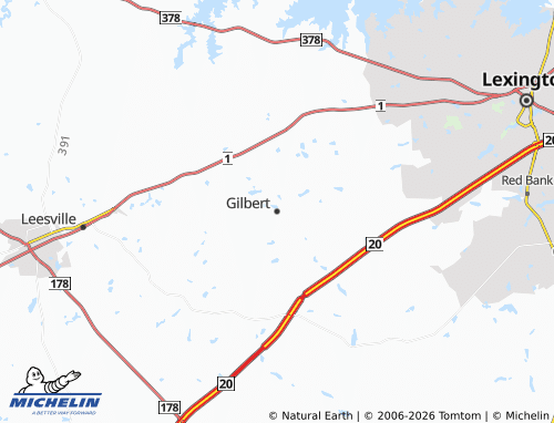 Carte MICHELIN Gilbert - ViaMichelin