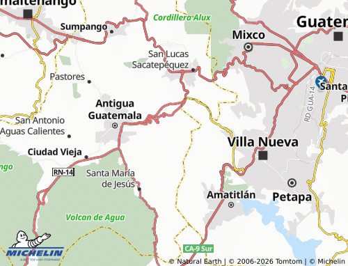 Mappa MICHELIN Magdalena Milpas Altas - ViaMichelin