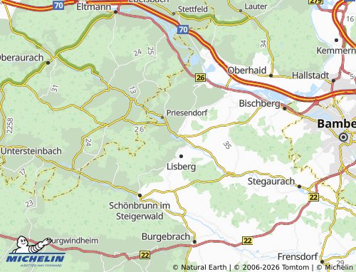 MICHELIN Trabelsdorf map - ViaMichelin