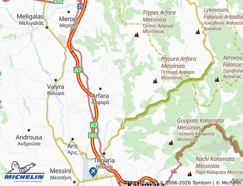 MICHELIN Velanidia map - ViaMichelin
