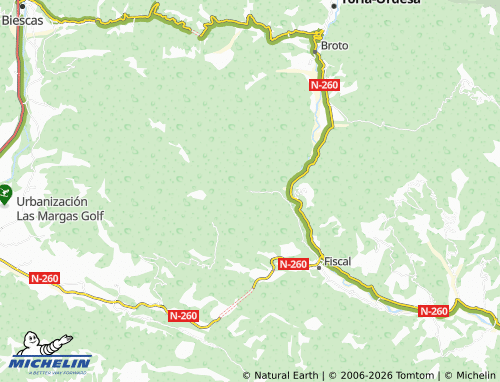 MICHELIN Bergua map - ViaMichelin