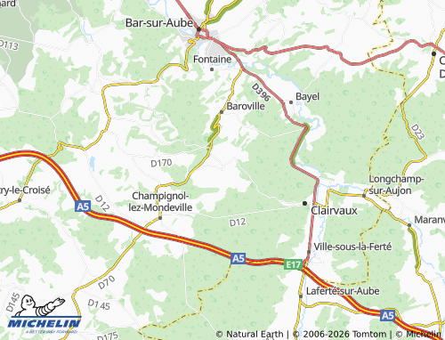Mapa MICHELIN Arconville - ViaMichelin