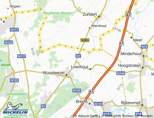 Mappa MICHELIN Braken - ViaMichelin