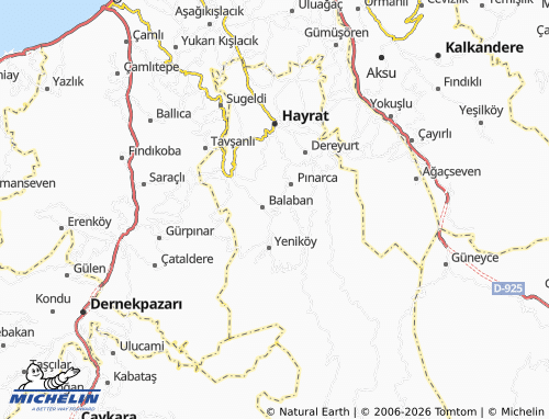 MICHELIN Geçitli map - ViaMichelin