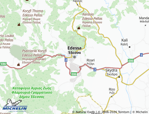 Carte MICHELIN Edessa - ViaMichelin