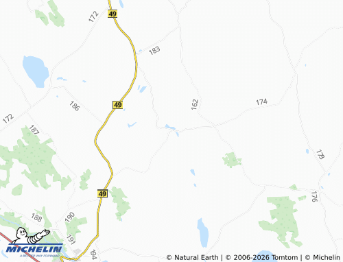 MICHELIN Tuhalaane map - ViaMichelin