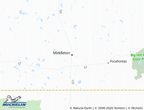 Mapa MICHELIN Middleton - ViaMichelin