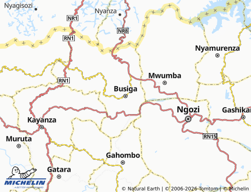Mapa MICHELIN Busiga - ViaMichelin