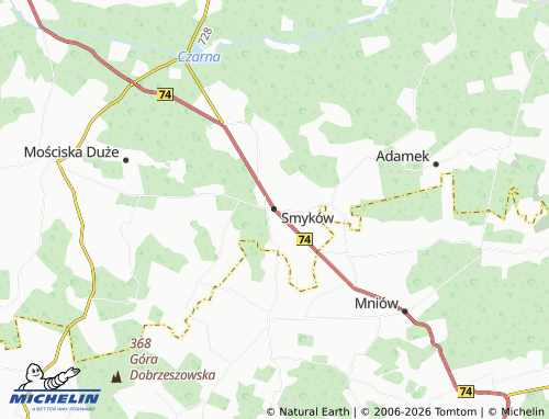 Carte MICHELIN Smyków - ViaMichelin