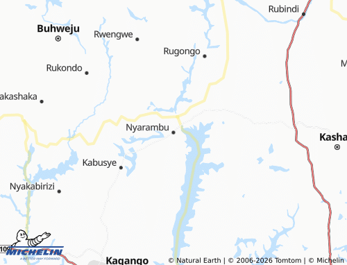 Carte MICHELIN Nyarambu - ViaMichelin