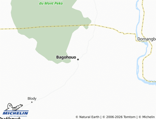 MICHELIN-Landkarte Bagohouo - ViaMichelin