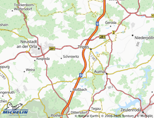 Mappa MICHELIN Lemnitz - ViaMichelin