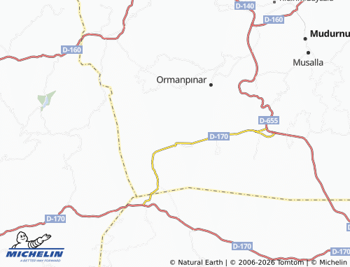 Mappa MICHELIN Uzunçam - ViaMichelin
