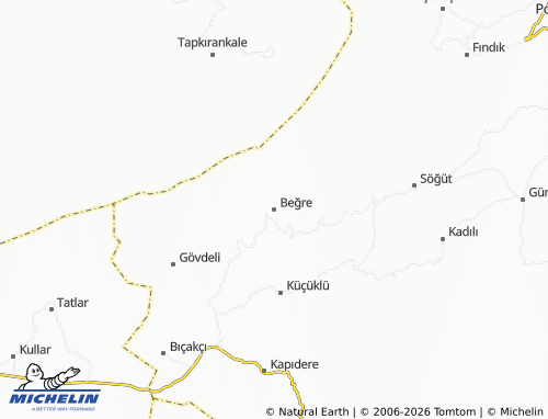Mapa MICHELIN Beğre - ViaMichelin