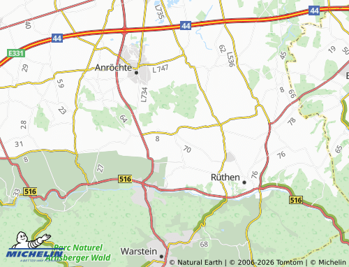 MICHELIN Effeln map - ViaMichelin