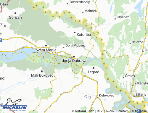 MICHELIN donja Dubrava map - ViaMichelin