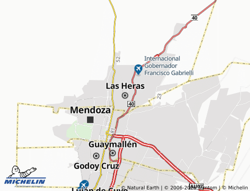MICHELIN-Landkarte Las Heras - ViaMichelin