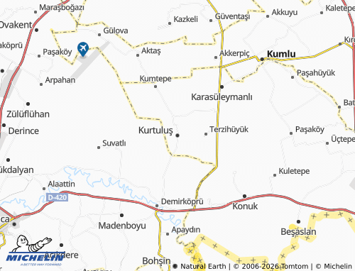 MICHELIN Kurtuluş map - ViaMichelin