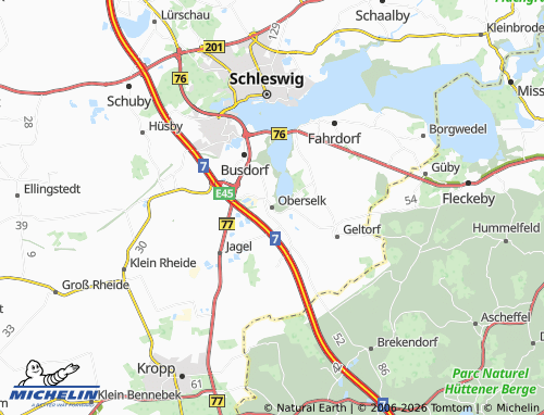 MICHELIN Oberselk map - ViaMichelin