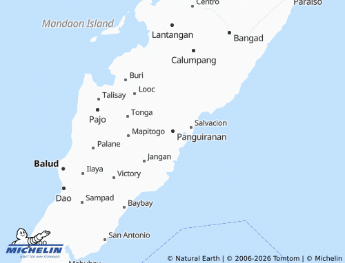 MICHELIN Panguiranan map - ViaMichelin