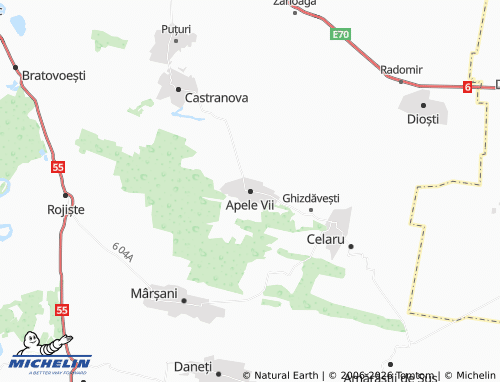 Mapa MICHELIN Apele Vii - ViaMichelin