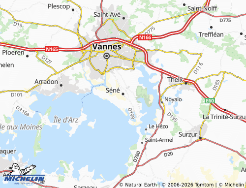 Mappa MICHELIN Séné - ViaMichelin
