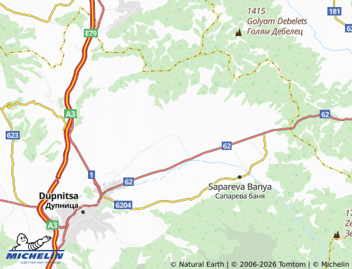 MICHELIN Kraynitsi map - ViaMichelin