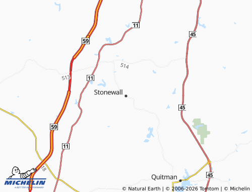 Mapa MICHELIN Stonewall - ViaMichelin