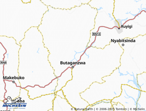 MICHELIN Rusasa map - ViaMichelin