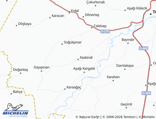 MICHELIN Atabindi map - ViaMichelin