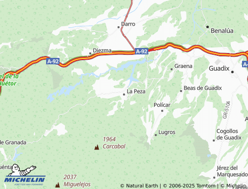 MICHELIN La Peza map - ViaMichelin