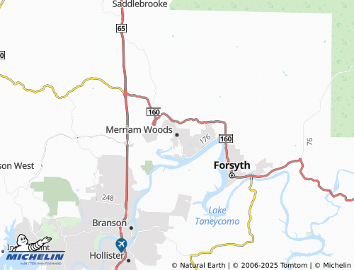 MICHELIN Merriam Woods map - ViaMichelin
