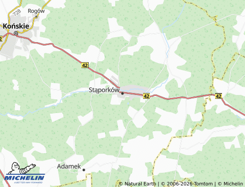 Carte MICHELIN Stąporków - ViaMichelin