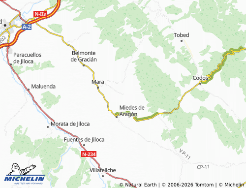Mappa MICHELIN Ruesca - ViaMichelin