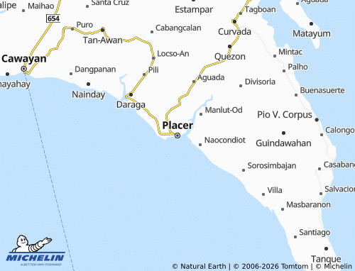 MICHELIN Placer map - ViaMichelin
