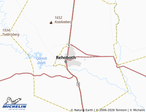 Mapa MICHELIN Rehoboth Block A Extension 2 - ViaMichelin