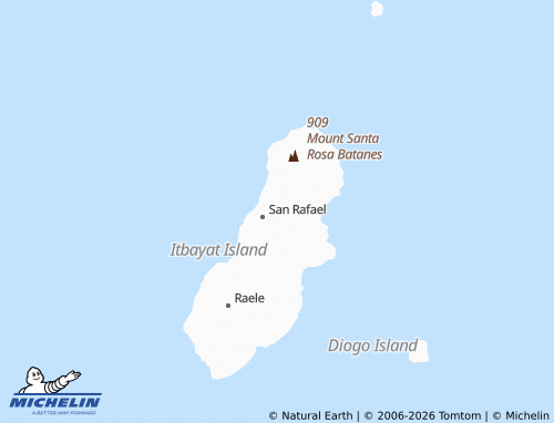 MICHELIN Itbayat map - ViaMichelin