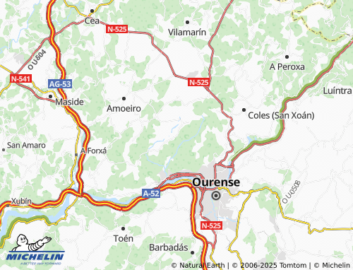 MICHELIN Beiro (Santa Baia) map - ViaMichelin