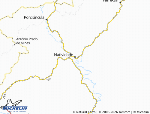 Carte MICHELIN Natividade - ViaMichelin