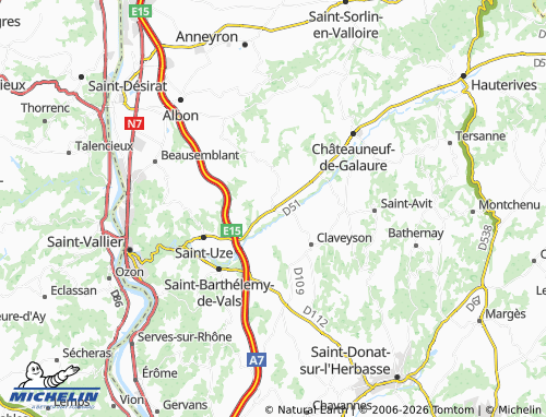 MICHELIN La Motte-de-Galaure map - ViaMichelin