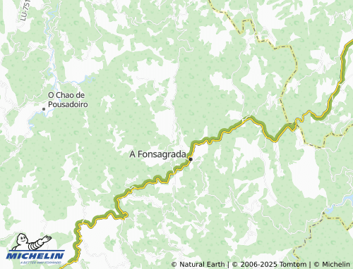 MICHELIN A Proba de Burón (Santa María Madanela) map - ViaMichelin