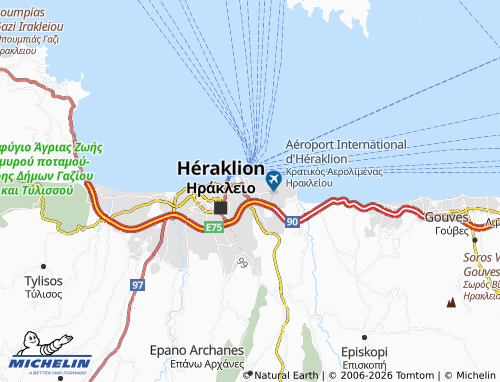 MICHELIN Nea Alikarnassos map - ViaMichelin