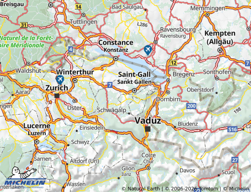 Mappa MICHELIN Appenzello Esterno - ViaMichelin