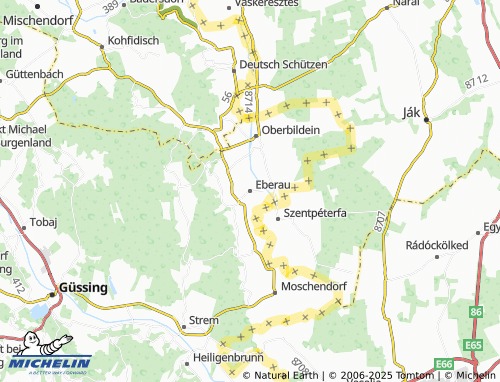 MICHELIN-Landkarte Eberau - ViaMichelin
