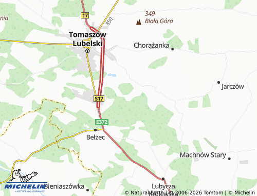 Mapa MICHELIN Ruda Żelazna - ViaMichelin