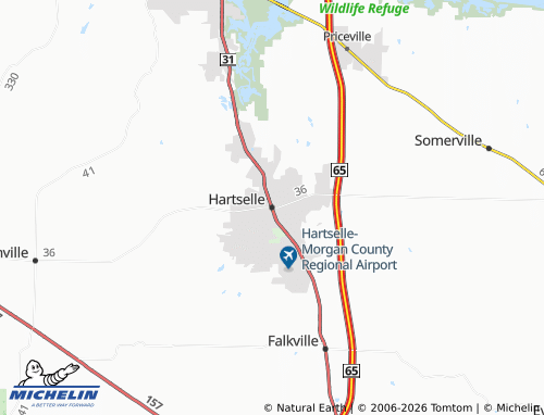 Mappa MICHELIN Hartselle - ViaMichelin